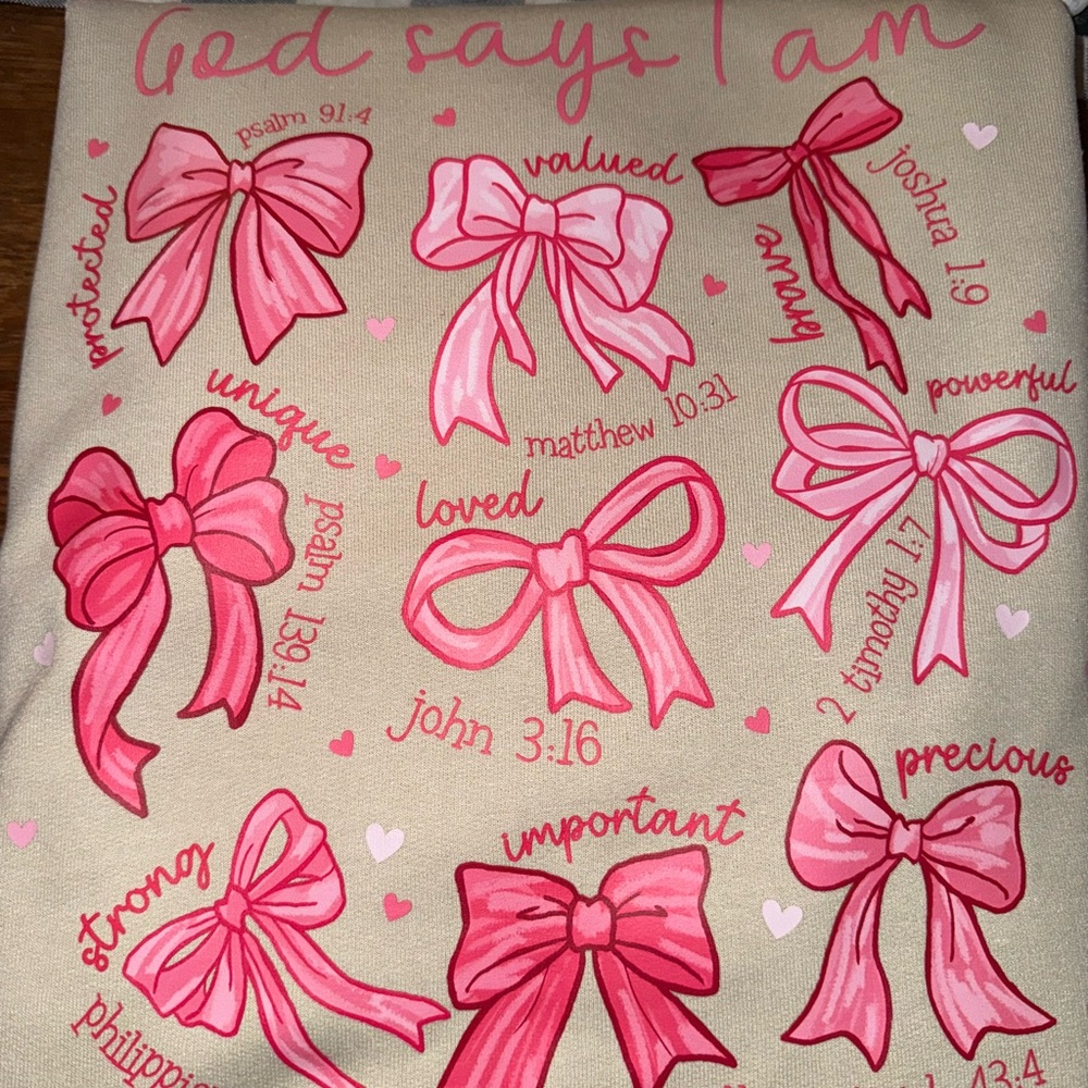 Inspirational Bow Design Tote Bag